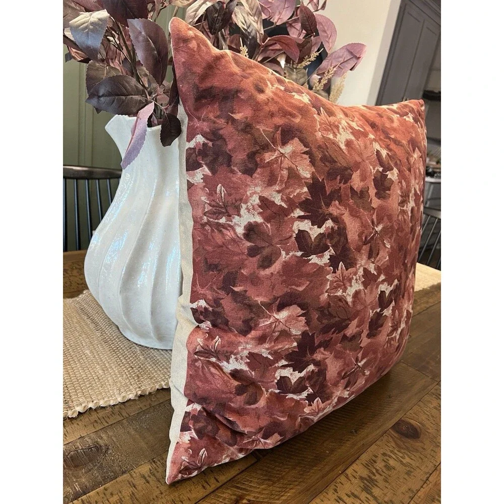 Threshold Studio McGee Oversized Floral Square Decorative Throw Pillow Cotton